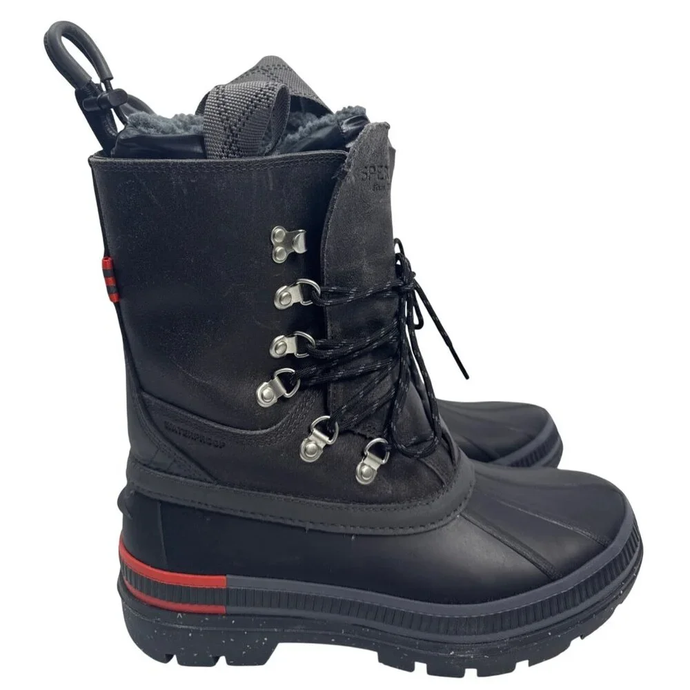 Sperry Mens Ice‎ Baby 2 Grey Insulated WP Winter Duck Boot Size 9 M